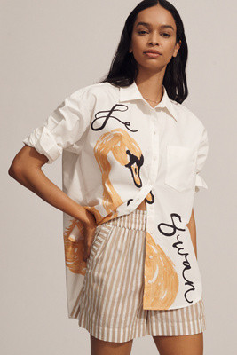 The Bennet Buttondown Shirt by Maeve: Novelty Edition | Anthropologie (US)