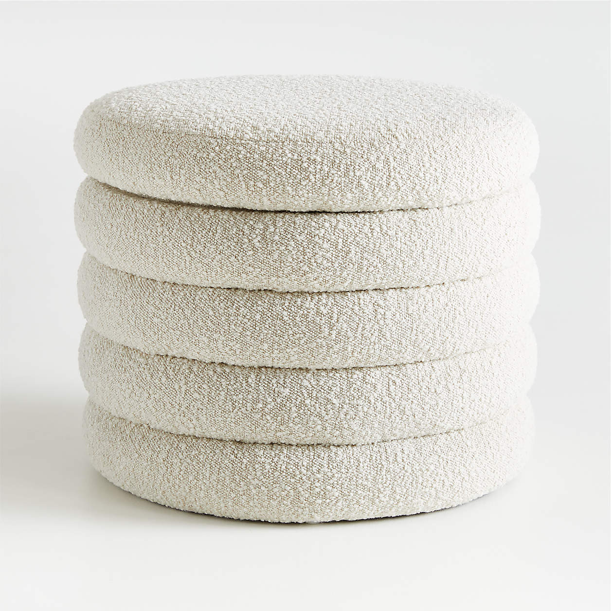 Snoozer Cream Storage Ottoman + Reviews | Crate & Kids | Crate & Barrel