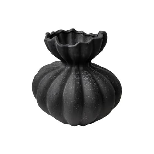 Vase, Black Ceramic Vase Living Room Table Dried Flower Arrangement Decorative Arrangement,for Decor(Black) | Amazon (US)