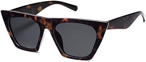 SOJOS Trendy Oversized Square Cateye Polarized Sunglasses Womens Big Frame Shades SJ2115 | Amazon (US)