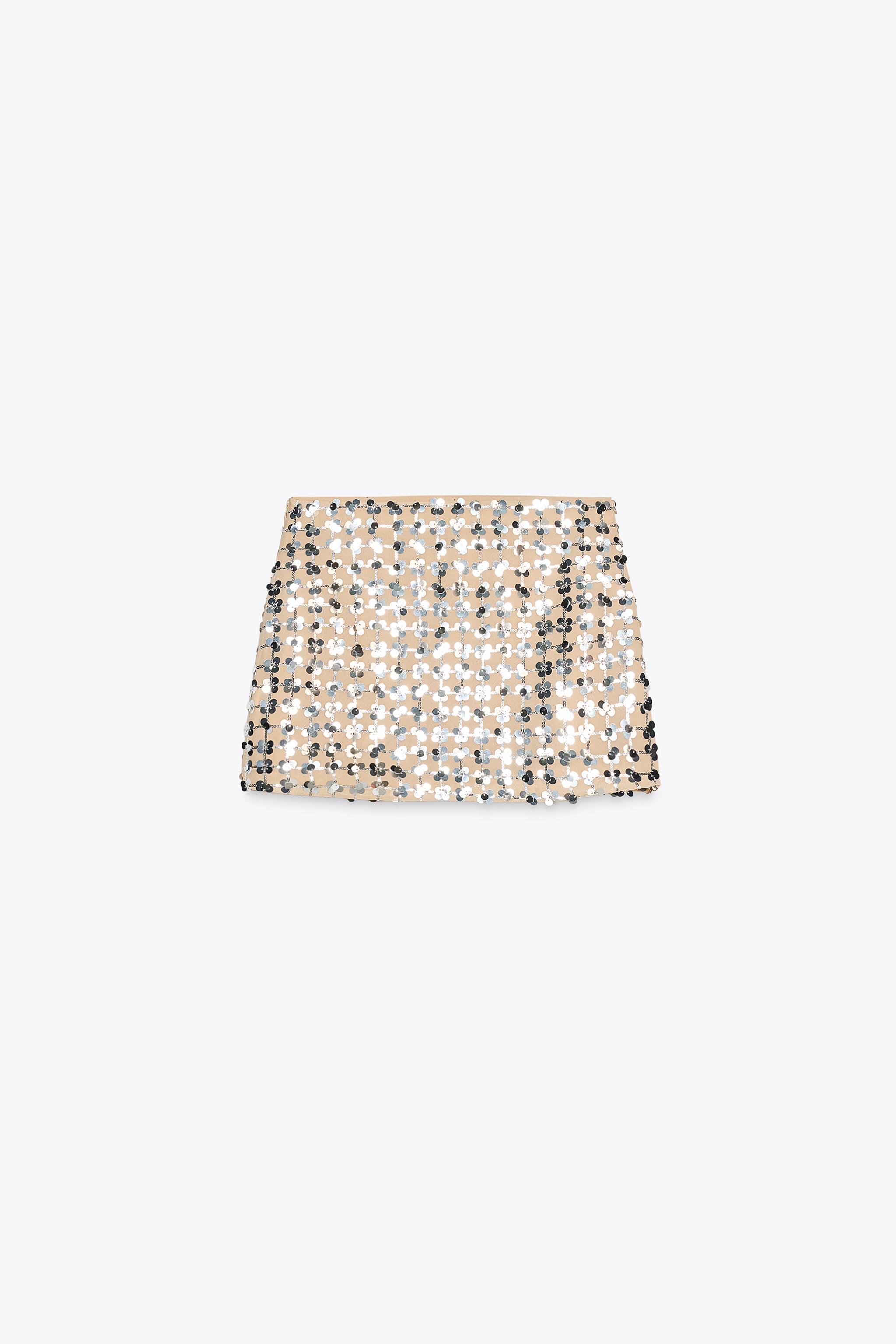 SEQUIN MINI SKIRT | Zara UK