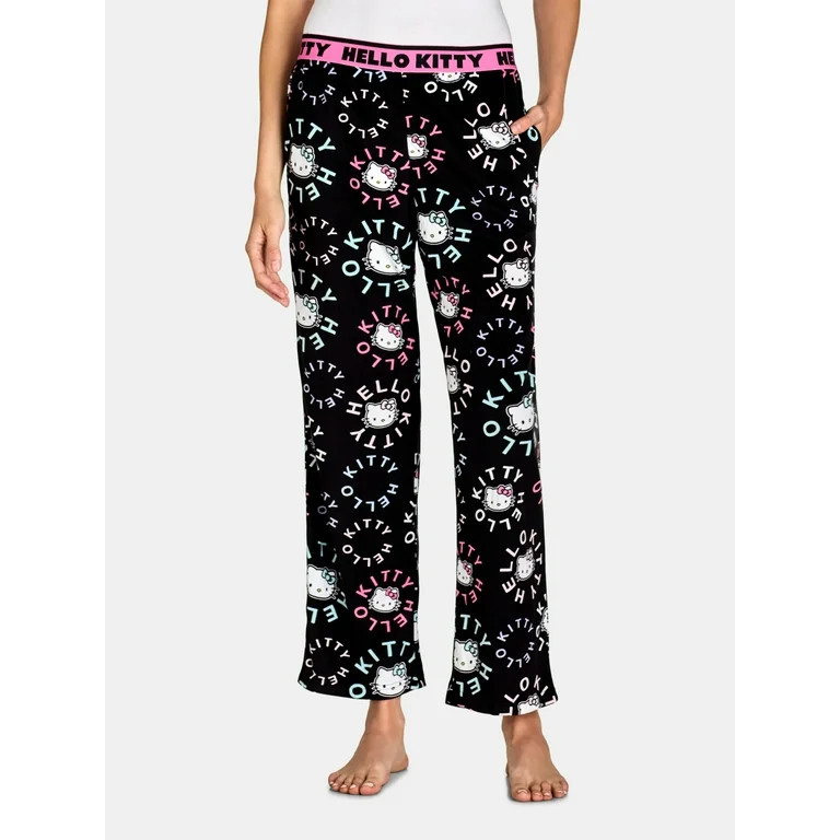 Hello Kitty Women's Velour Sleep Pants, Sizes XS-3X | Walmart (US)
