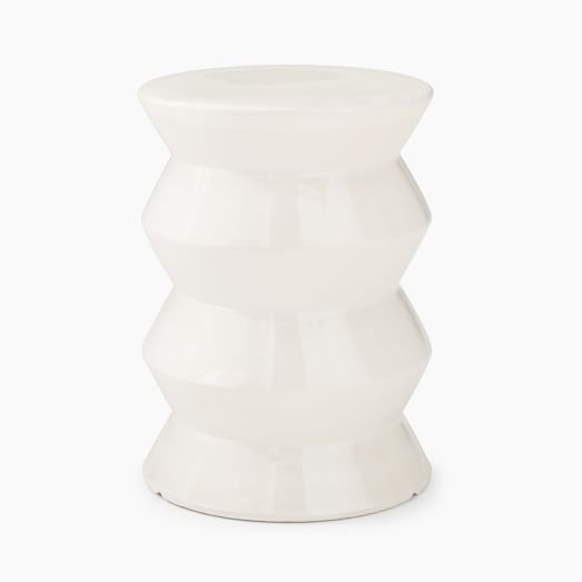 Indoor/Outdoor Cami Ceramic Round Side Table (13") | West Elm (US)