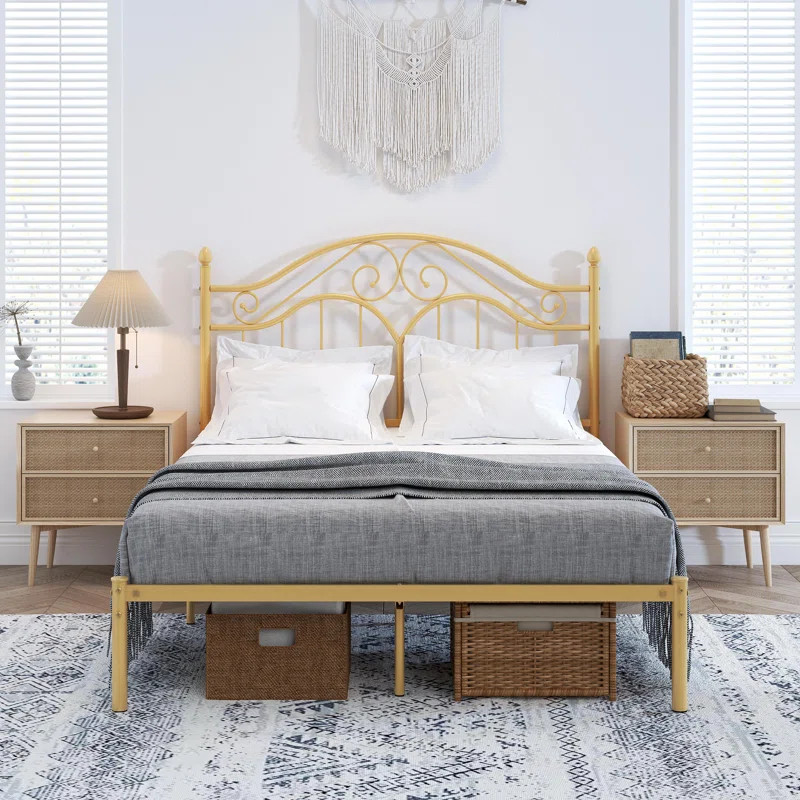 Alecia Metal Platform Bed | Wayfair North America