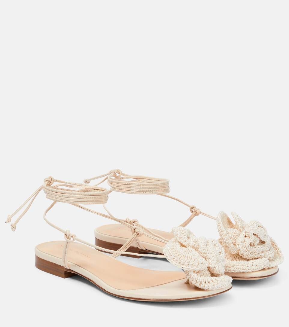 Crochet and leather sandals | Mytheresa (US/CA)