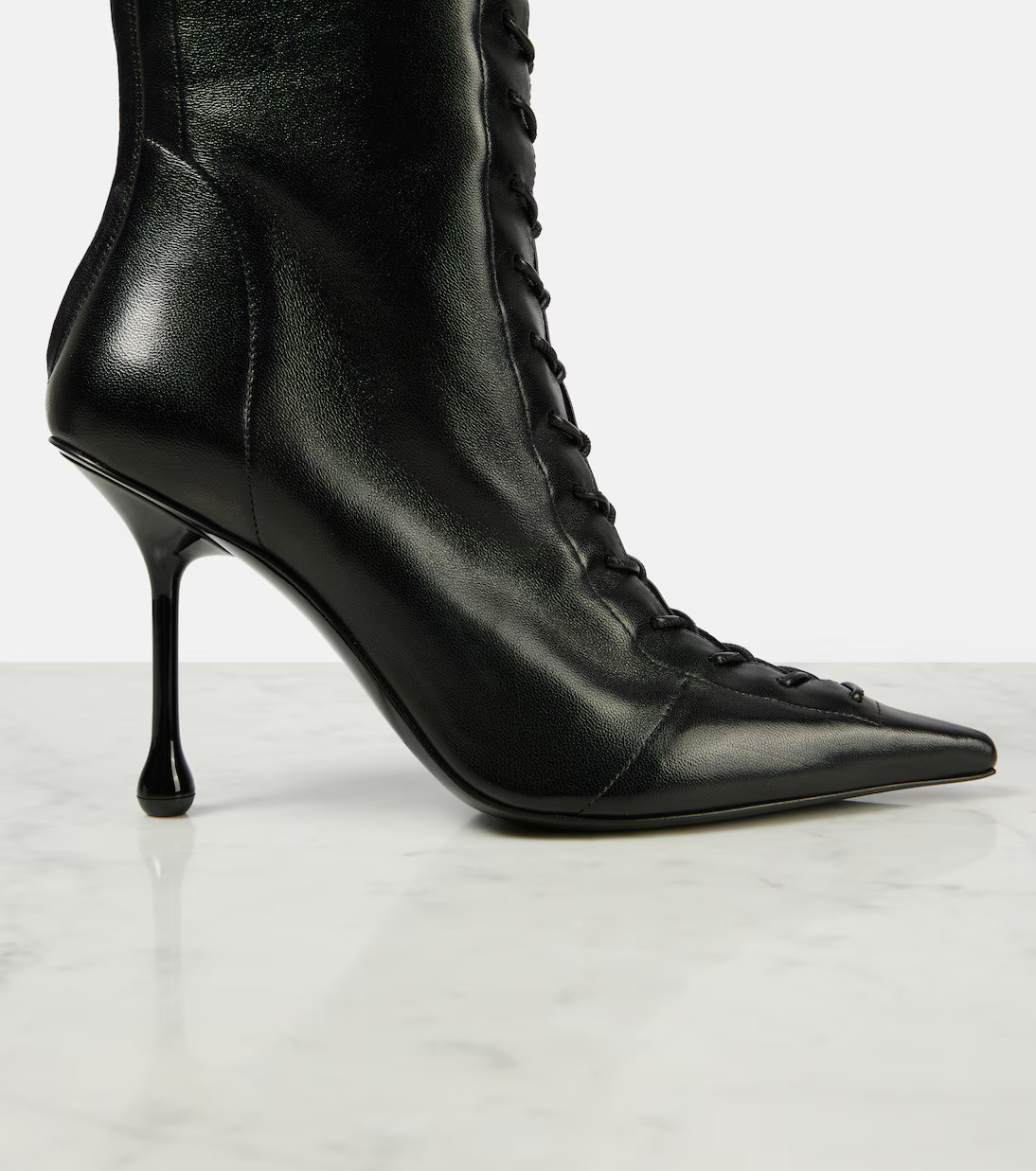 Scarlett 95 leather lace-up boots | Mytheresa (UK)