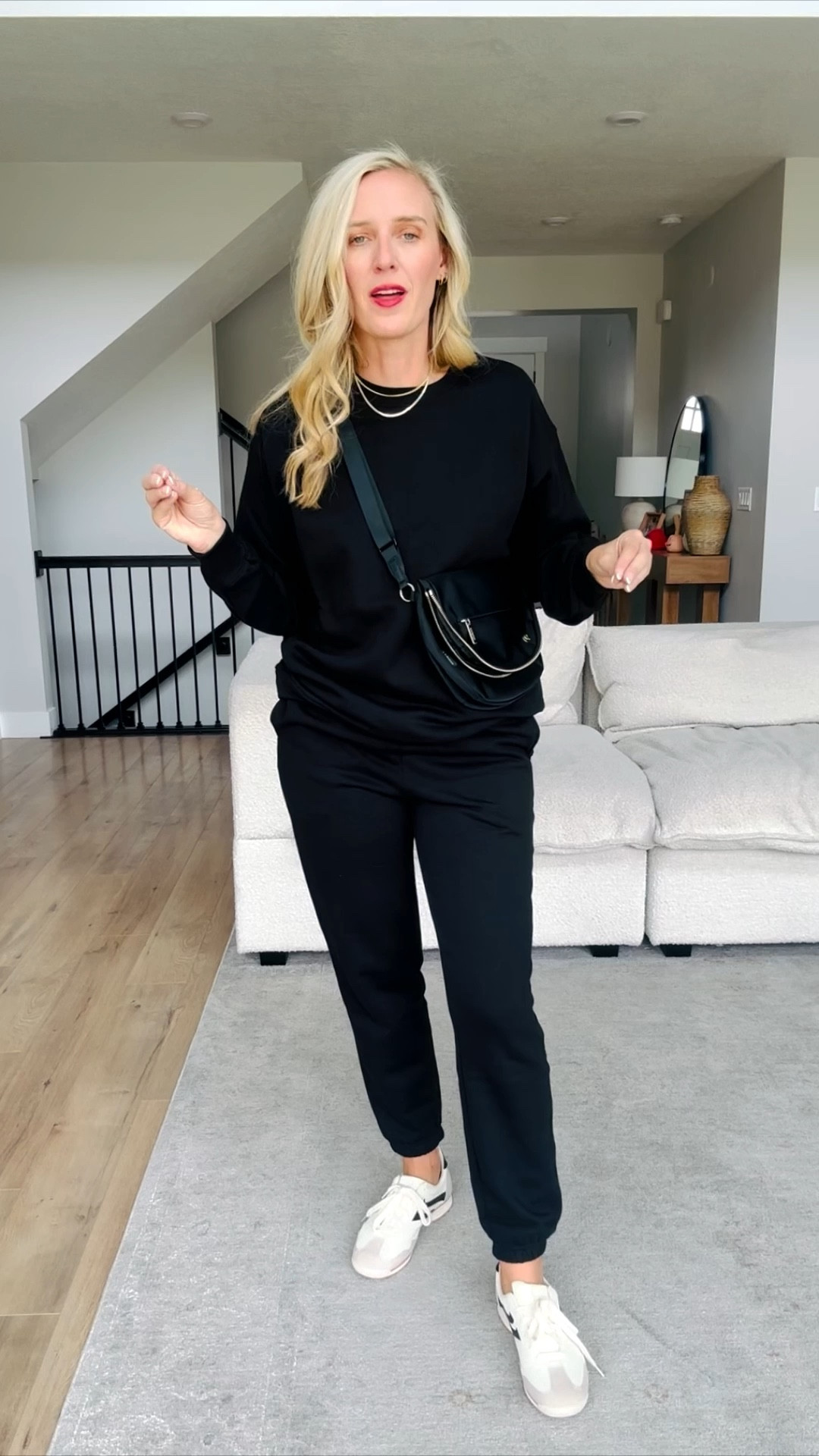 These fleece-lined sweat sets from Walmart look and feel so high-end without the high price. The inside is insanely soft and warm — the perfect cozy essential for fall and winter. Each set comes with jogger bottoms or straight-leg sweat bottoms, and everything runs true to size. I’m wearing a medium in the top for a comfy, relaxed fit. Such a good matching set for errands, lounging, school pick-ups, and travel days.

#WalmartFashion #WalmartFinds #FleeceLined #CozySets #MatchingSet #LoungewearSet #AffordableStyle #LookForLess #HighEndLookForLess #BudgetFriendlyFashion #WalmartOutfit #FallStyle #WinterStyle #SoftLoungewear #NeutralOutfits #Under30Finds #EverydayStyle #ComfyOutfits #FrugalRetailTherapy #WardrobeEssentials

#LTKSaleAlert #LTKFindsUnder50 #LTKActive