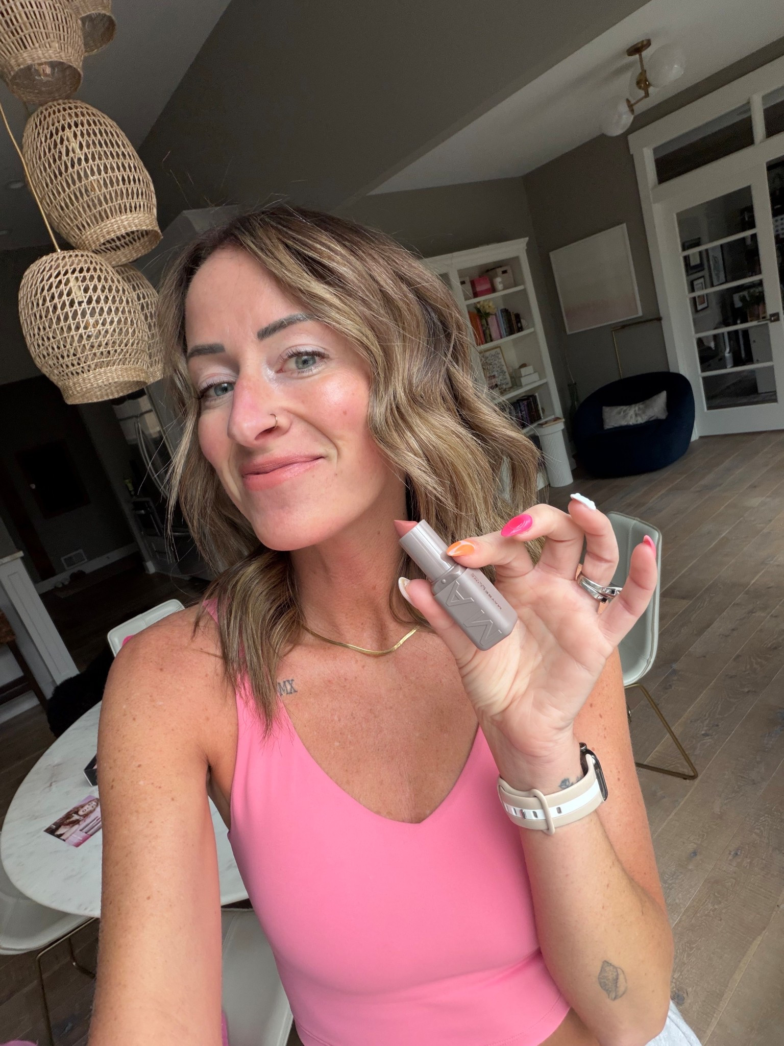 New plumping lipstick from maybelline with no sting! Super smooth lips 