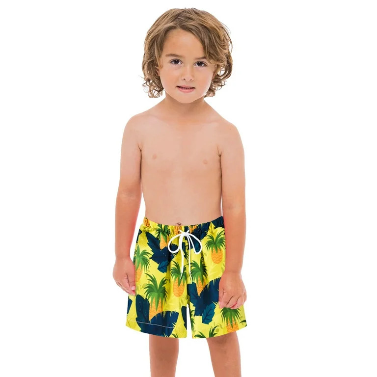 Toddler Boys Swim Trunks Kids Baby Cartoon Bathing Suit Beach Swimming Shorts Swimsuit for Boys S... | Walmart (US)