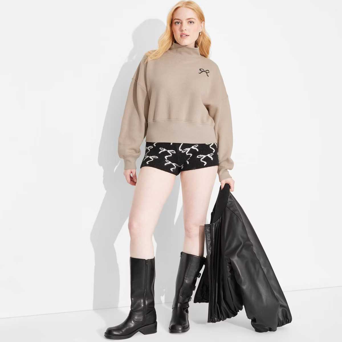 Women's Mock Turtleneck Sweatshirt - Wild Fable™ | Target