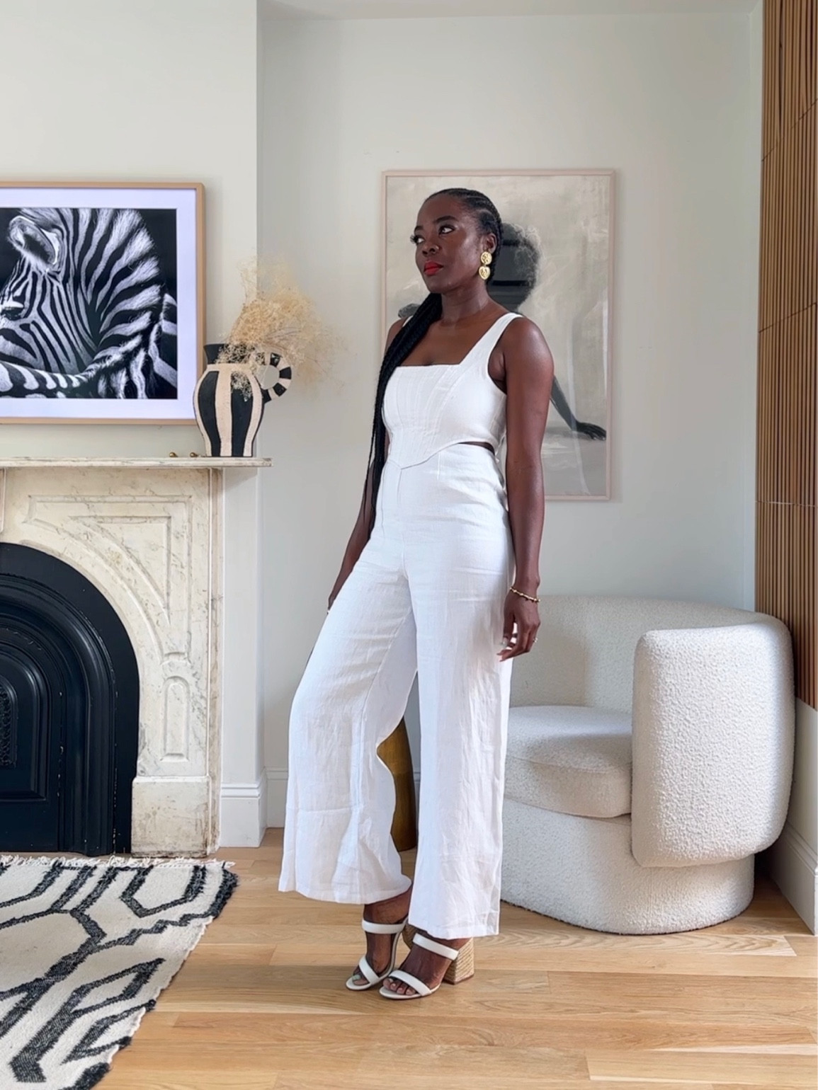 Best white look for travel. If you are traveling to a warm weather destination, you wanna stick with breathable natural fabrics like cotton & linens

#LTKtravel #LTKstyletip #LTKunder100