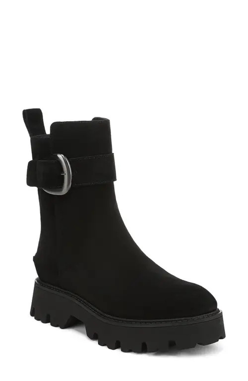 Circus NY by Sam Edelman Primm Lug Sole Bootie in Black Suede at Nordstrom, Size 9 | Nordstrom