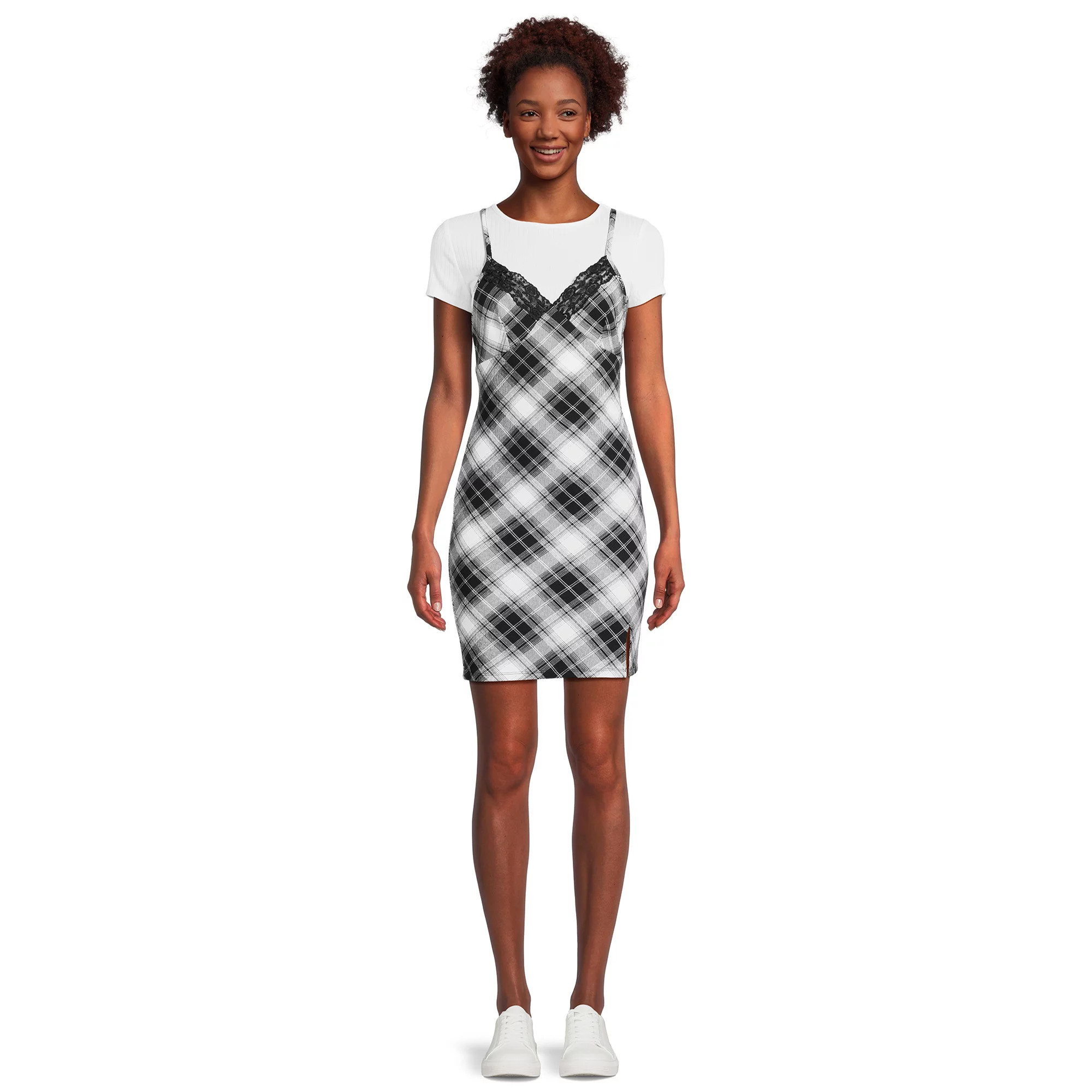 No Boundaries Juniors Twofer Dress | Walmart (US)