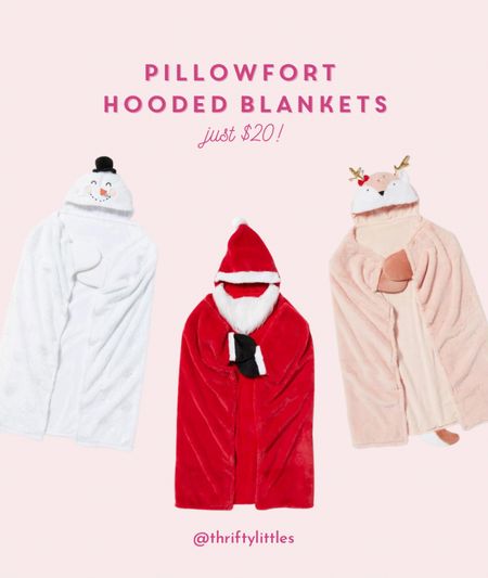 The coziest festive hooded blankets for kids! Just $20! 

#LTKfamily #LTKHoliday #LTKkids