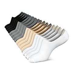 Amazon.com: No Show Socks Women Low Socks Non Slip Flat Boat Line 4/8 Pairs : Clothing, Shoes & J... | Amazon (US)