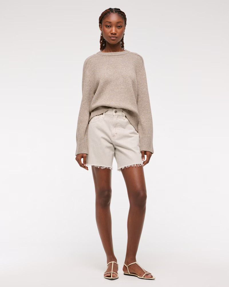 Women's The A&F Madeline Crew Sweater | Women's New Arrivals | Abercrombie.com | Abercrombie & Fitch (US)