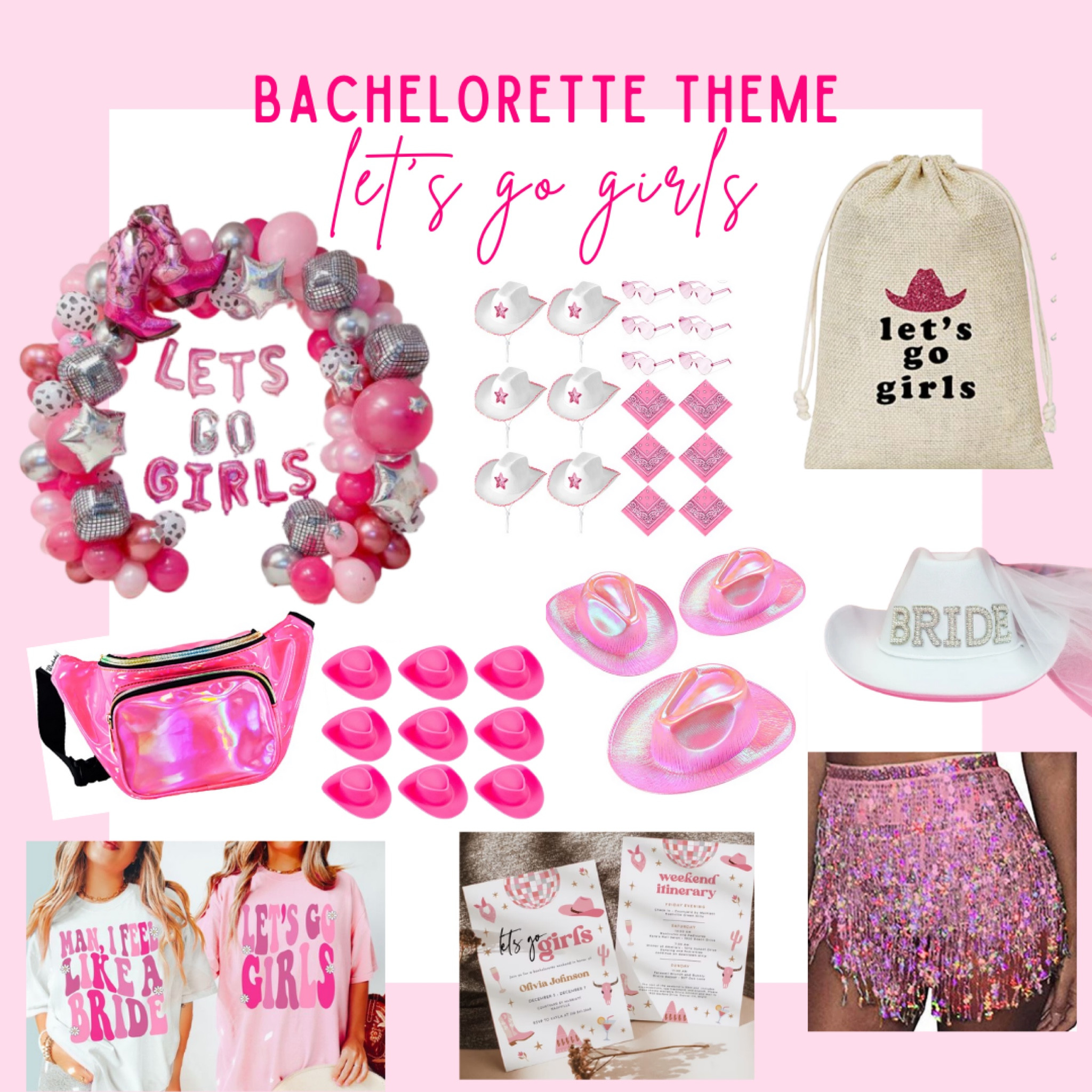 Let’s go girl bachelorette decor & gifts

bachelorette party theme, bachelorette party decor, bachelorette party inspo, bachelorette weekend, bachelorette trip, bachelorette party theme, bachelorette itinerary, bachelorette party favors, bachelorette gifts, last rodeo, last ride, disco cowgirl  

#LTKwedding #LTKunder50 #LTKtravel