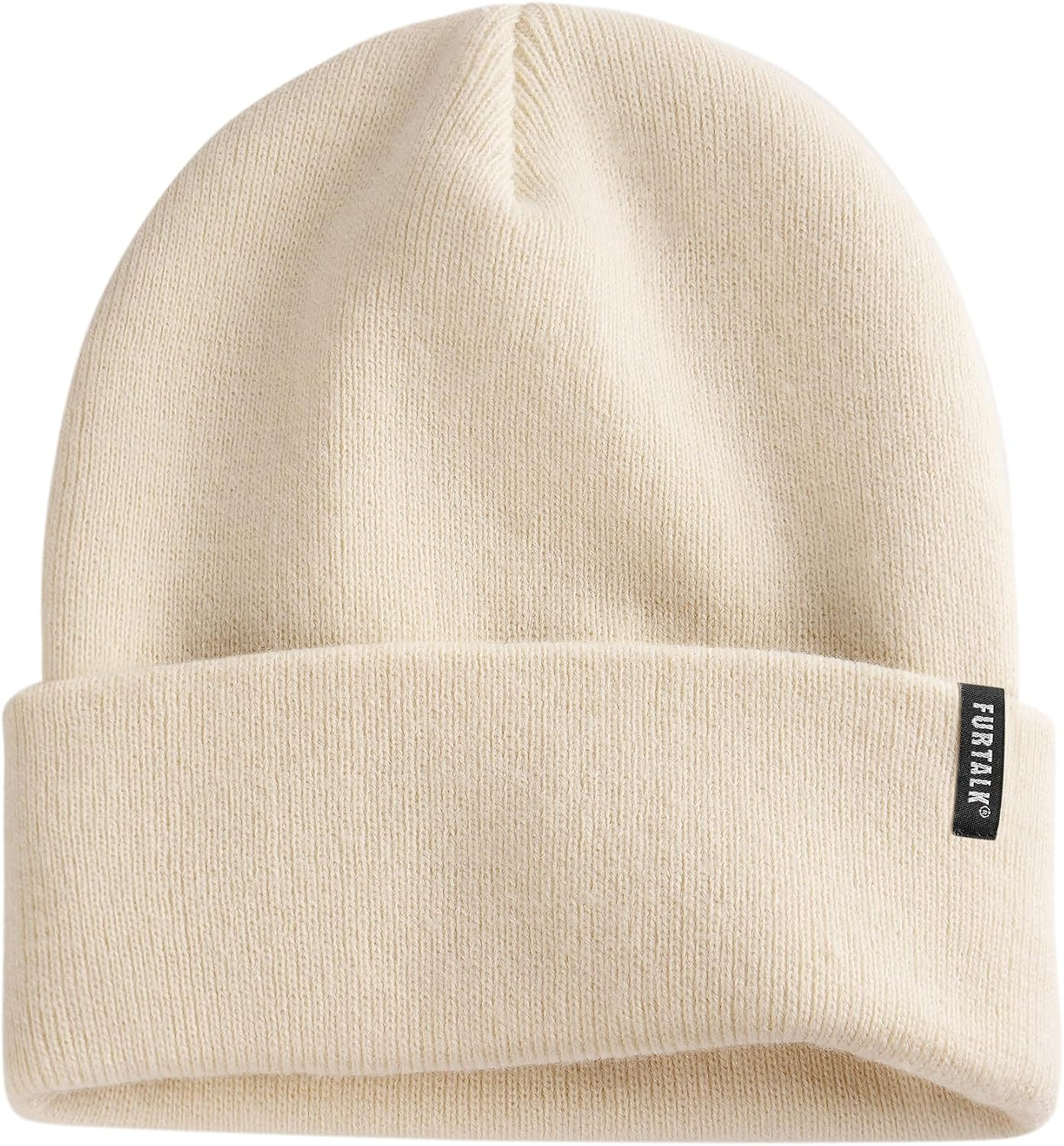FURTALK Beanie Hat for Men Women Winter Hats for Women Men Soft Warm Unisex Cuffed Beanie Knitted Skull Cap | Amazon (US)