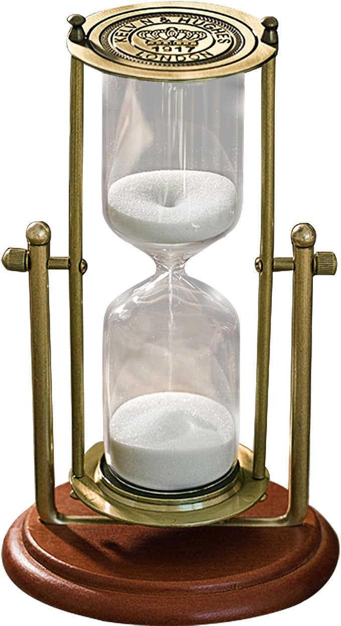 Vintage Hourglass Sand Timer Decor,360° Rotating 15 Min,7.48 inches | Amazon (US)