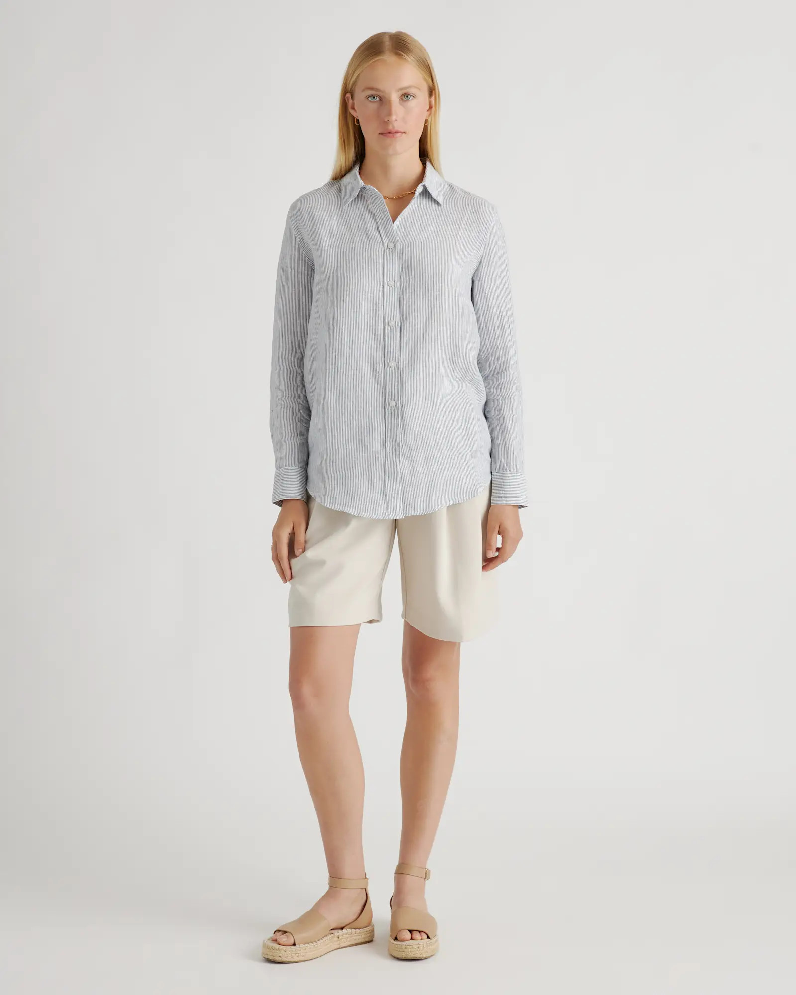 100% European Linen Long Sleeve Shirt | Quince