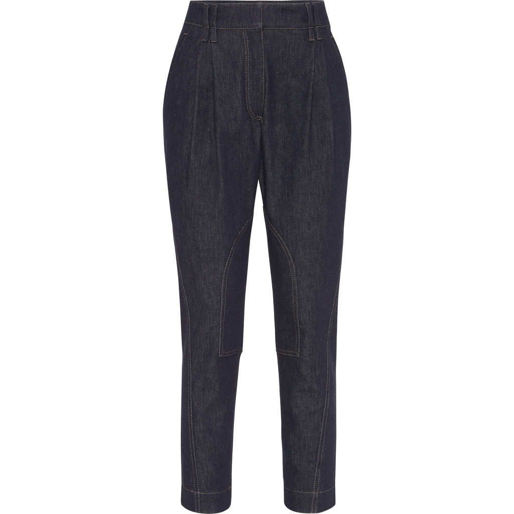 Brunello Cucinelli Equestrian trousers in Dark Denim at Nordstrom, Size 42 It | Nordstrom