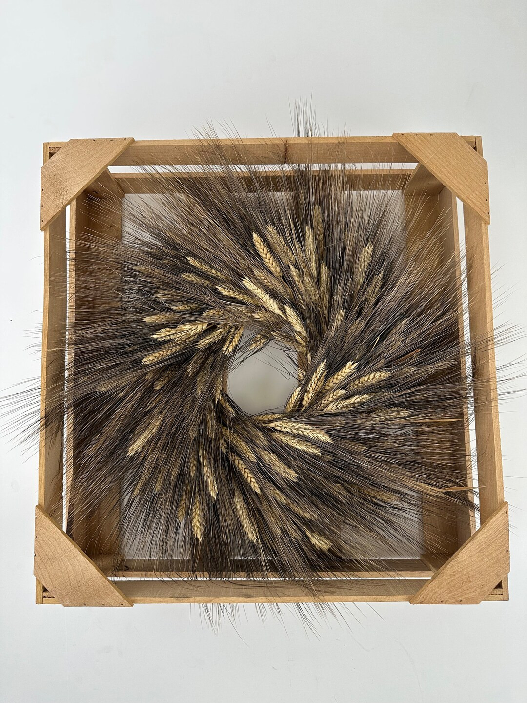 Handcrafted Dried Blackbeard Wheat Wreath 18-30 - Etsy | Etsy (US)