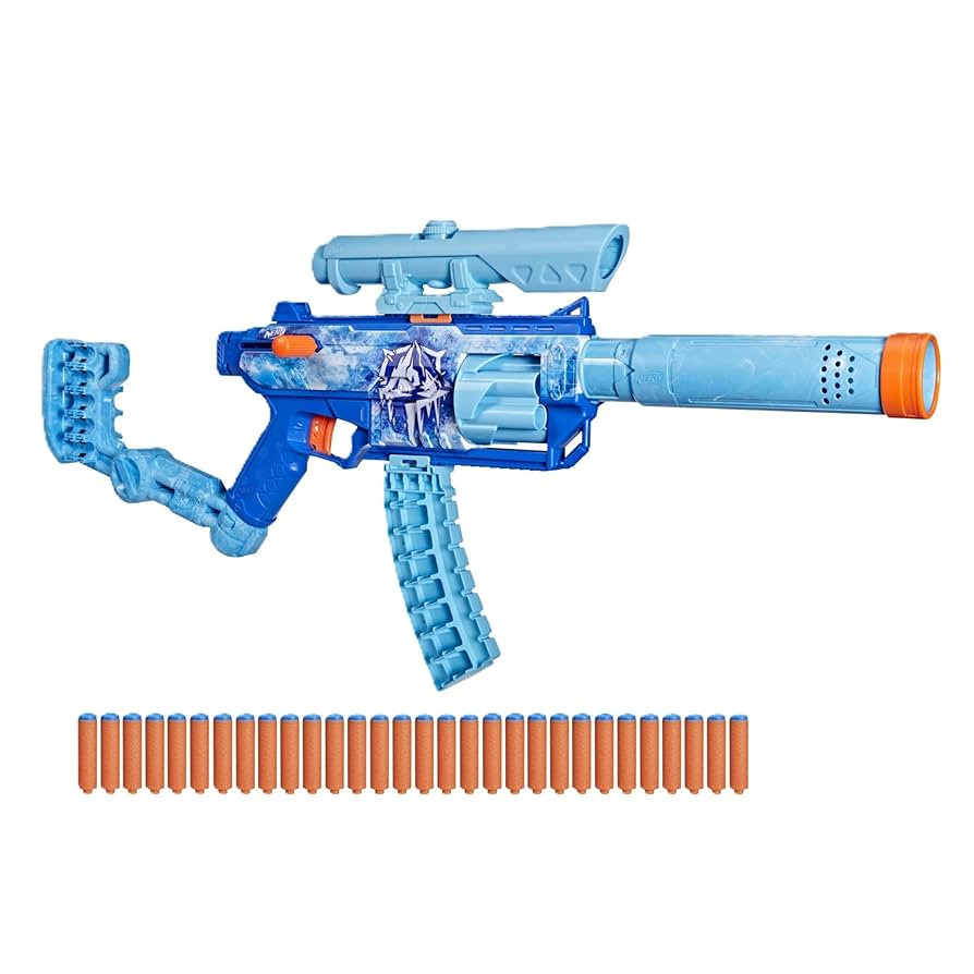Nerf Loadout FrostFusion Blaster, 4 Interchangeable Attachment Accessories, 30 Nerf N1 Darts, Kid... | Amazon (US)