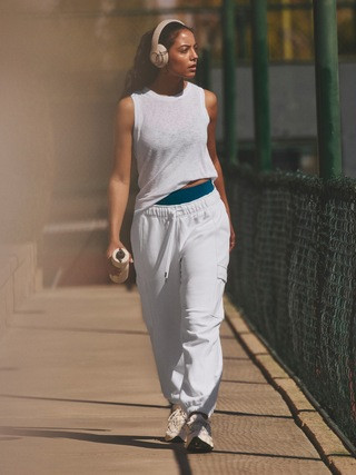 Terry Mid Rise Cargo Jogger | Athleta | Athleta