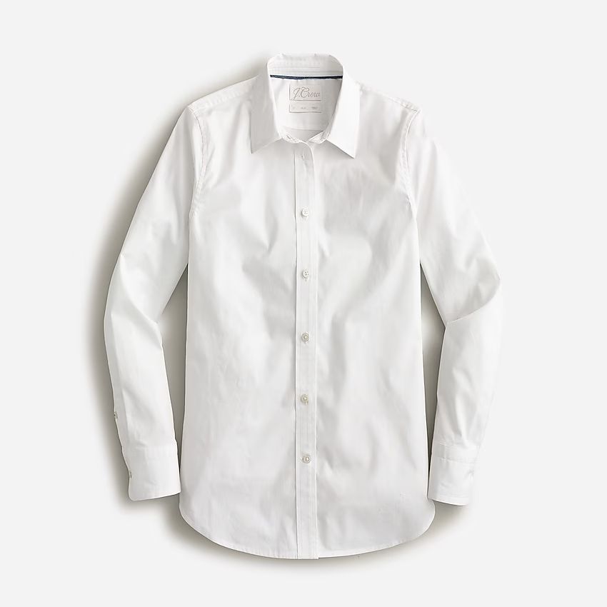 Slim-fit stretch cotton poplin shirt | J.Crew US