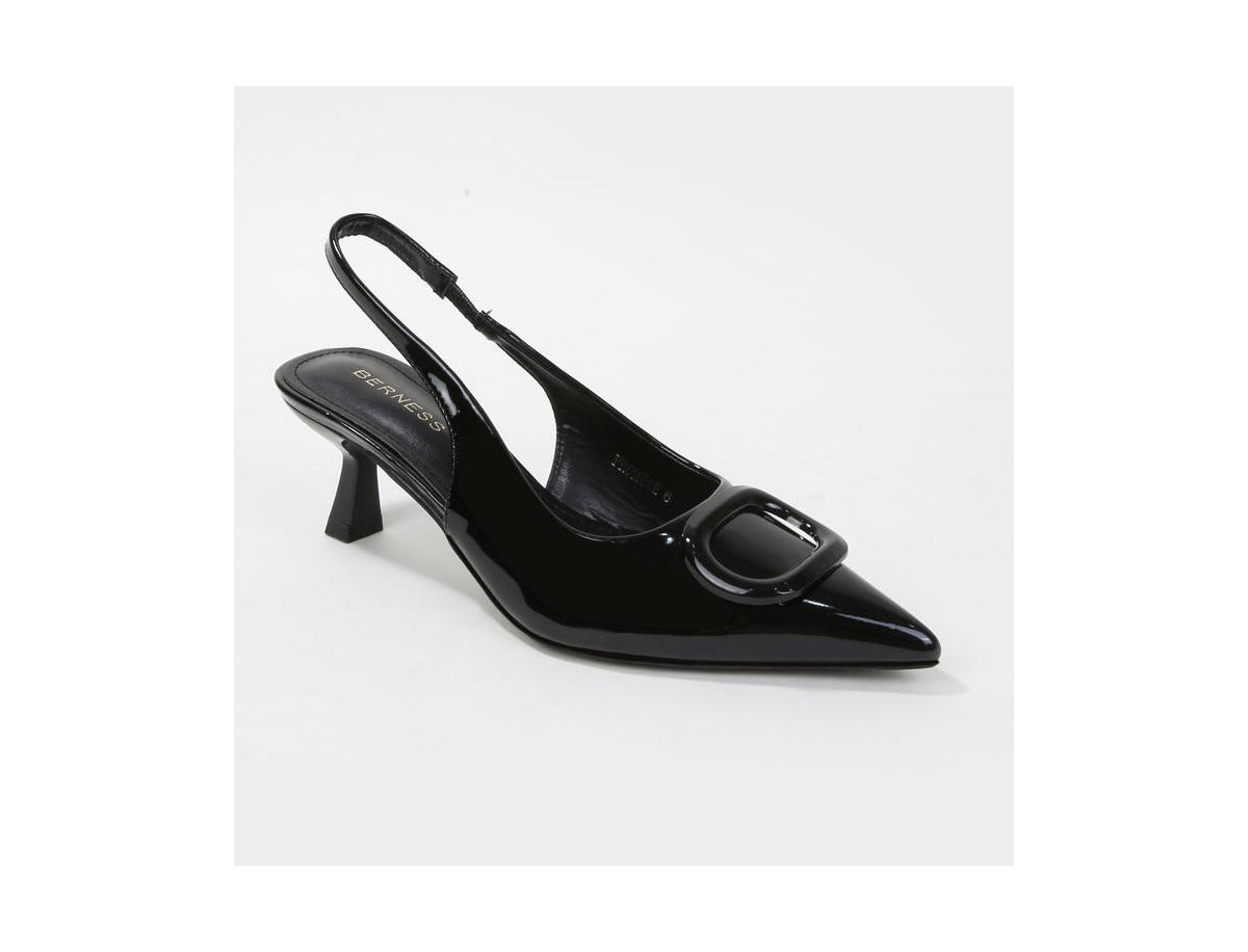 Berness Promise Slingback Heels with KittenHeel - Black | Macy's