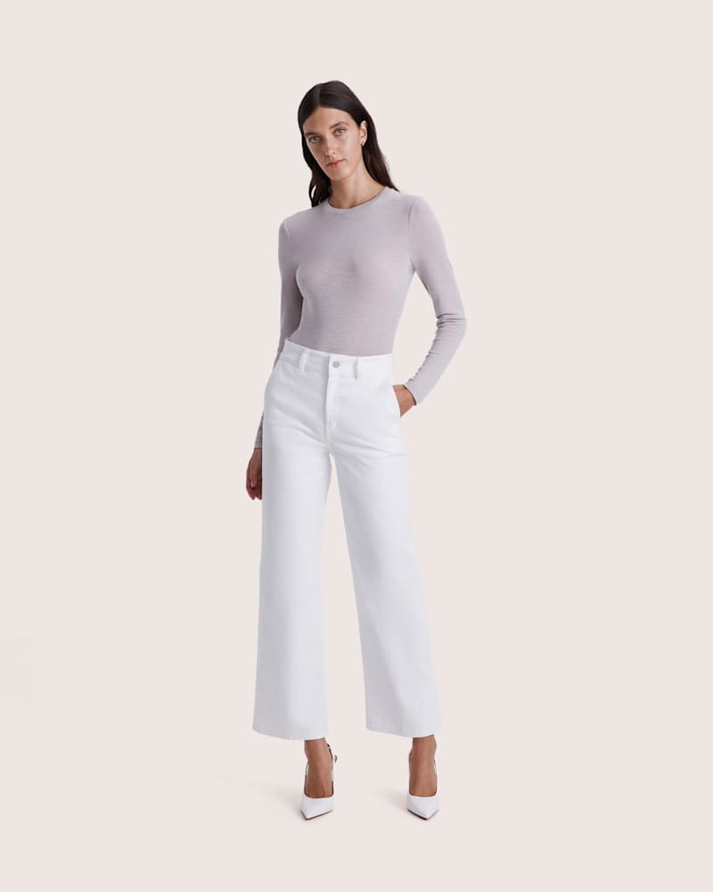 Saba Women's Ava Wide Leg Jean in White size 29/11 | SABA (Australia)
