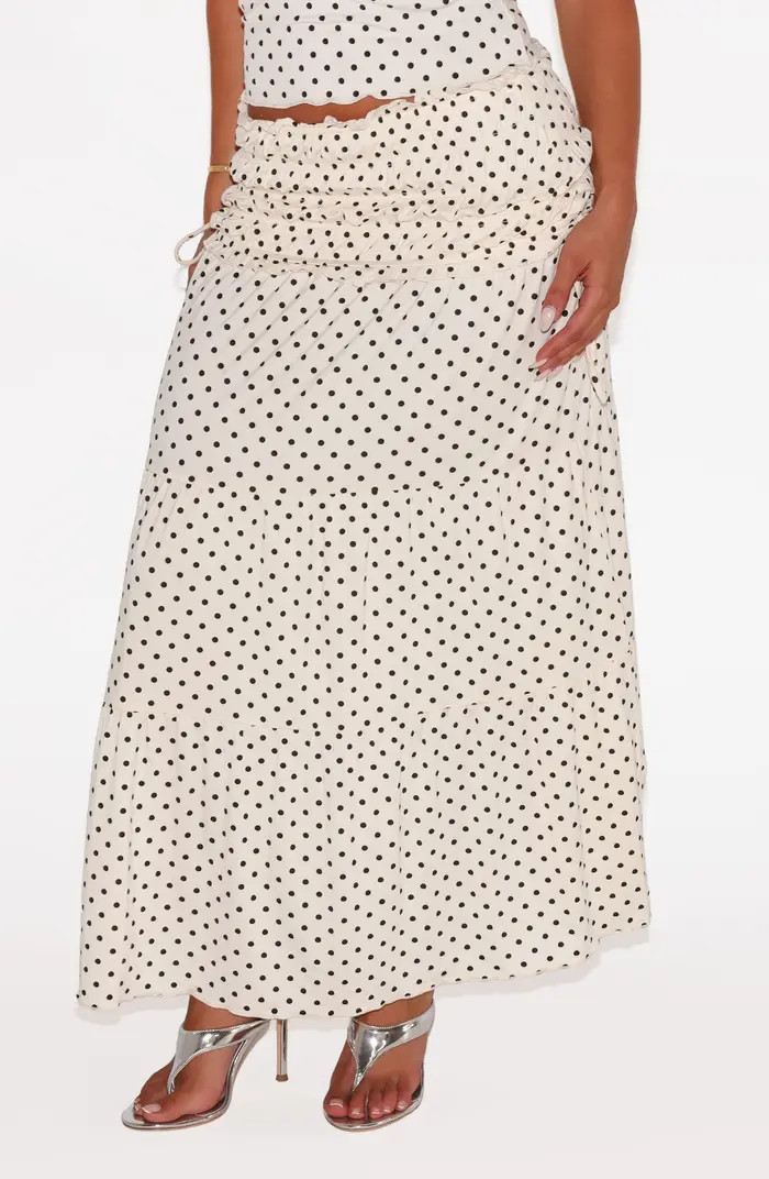 Denali Polka Dot Tiered Maxi Skirt | Nordstrom