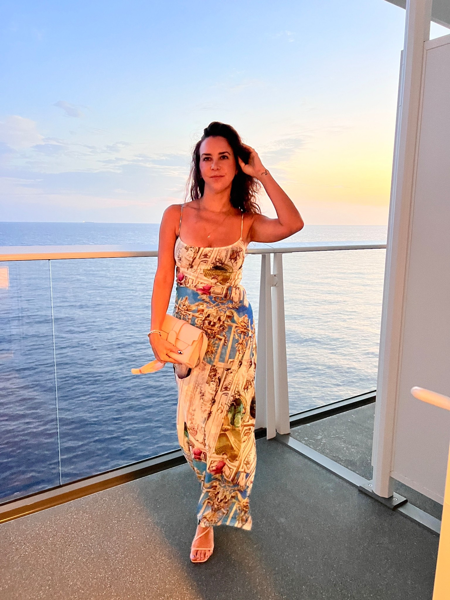 Bodycon dress. Maxi dress. Print maxi. Rent the runway. Staud heels. Senreve bag. Cruise. Vacation outfit. Girls trip. Summer outfit.

#LTKSummerEdit #LTKParties #LTKTravel