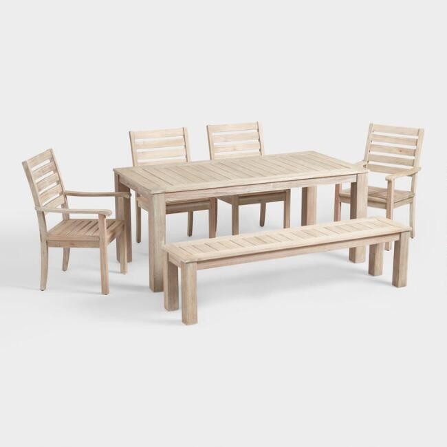 Whitewash Sevilla Outdoor Dining Table | World Market