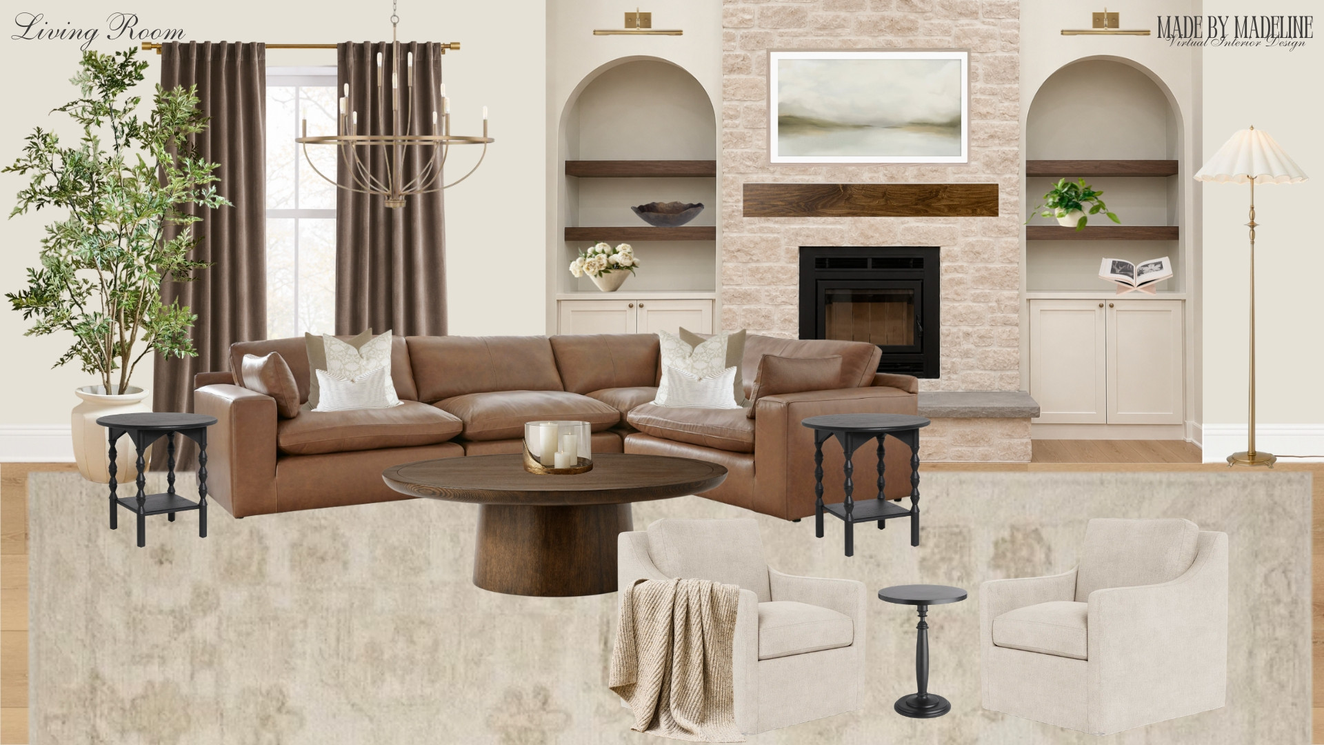 Neutral living room inspo


living room, dining room, rug, sofa, coffee table, side tables, styling, home styling, pillows, faux tree, curtains 

 #LTKHome