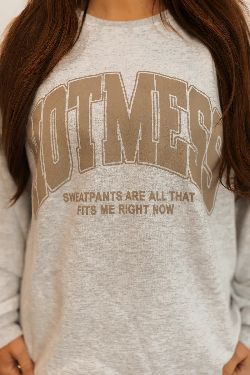 Hot Mess Sweatshirt- Adults PRE ORDER | Shop Staykation