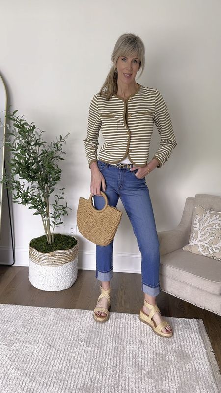 I love lady jackets and cardigans.  They can easily transform your outfit and instantly elevate your look with minimal effort.  

This lady cardigan is on sale and only $20. 

Wearing a size medium in lady cardigan; size 6 in jeans.  Shoes run true to size.   

#LTKfindsunder50 #LTKover40 #LTKSeasonal