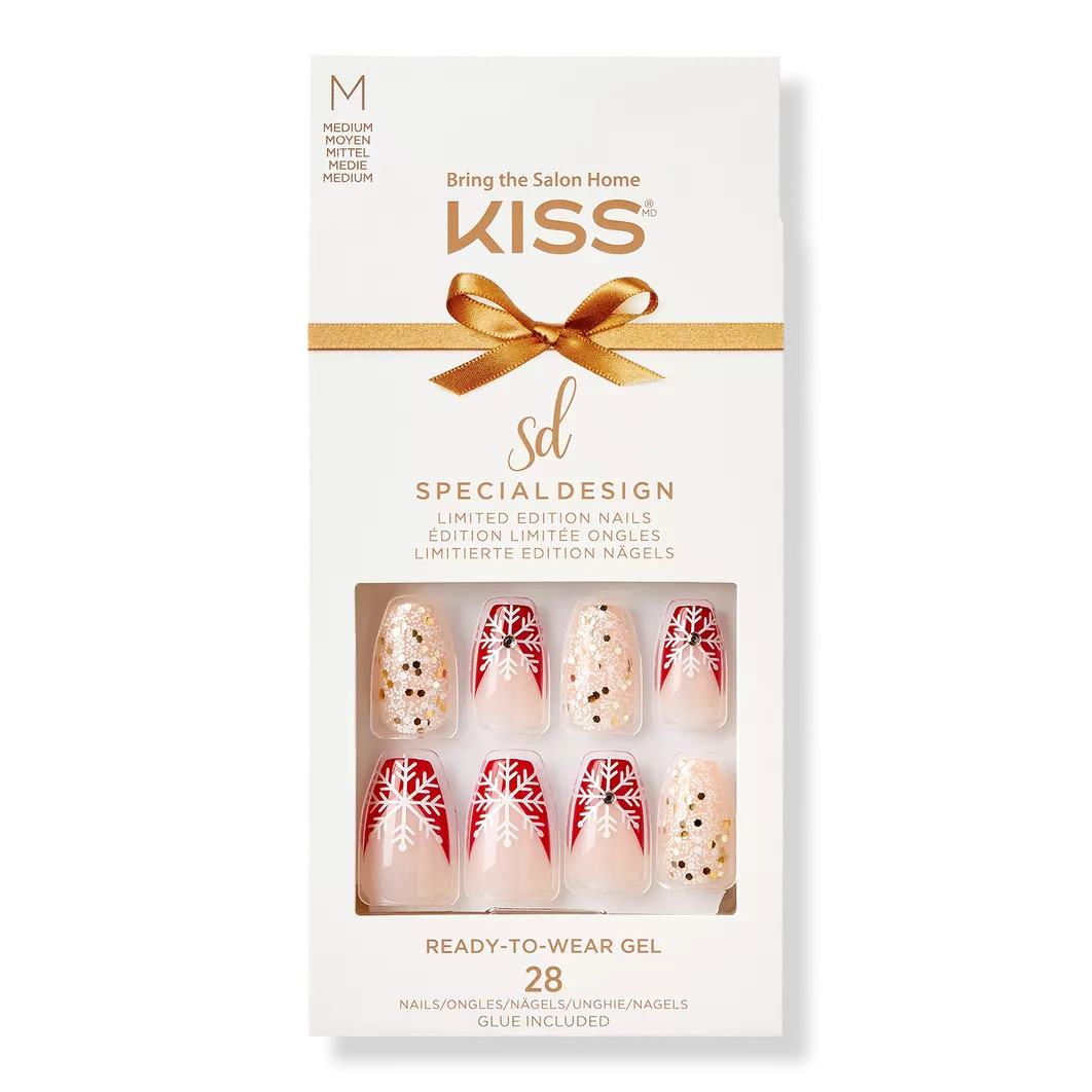 Snowflake Special Design Holiday Fake Nails | Ulta