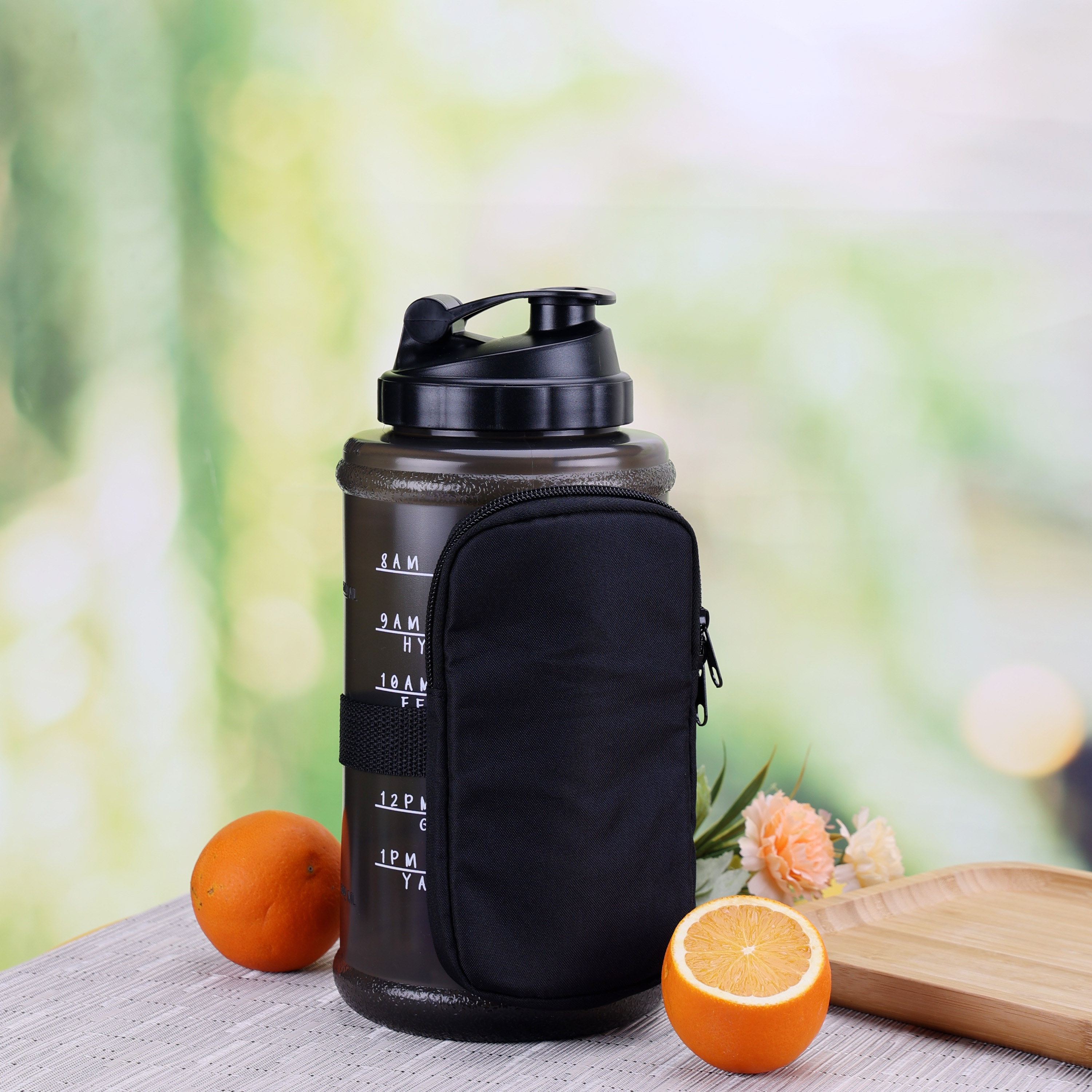 Mainstays 74-Ounce Plastic Bottle with Accessory Bag, Black | Walmart (US)