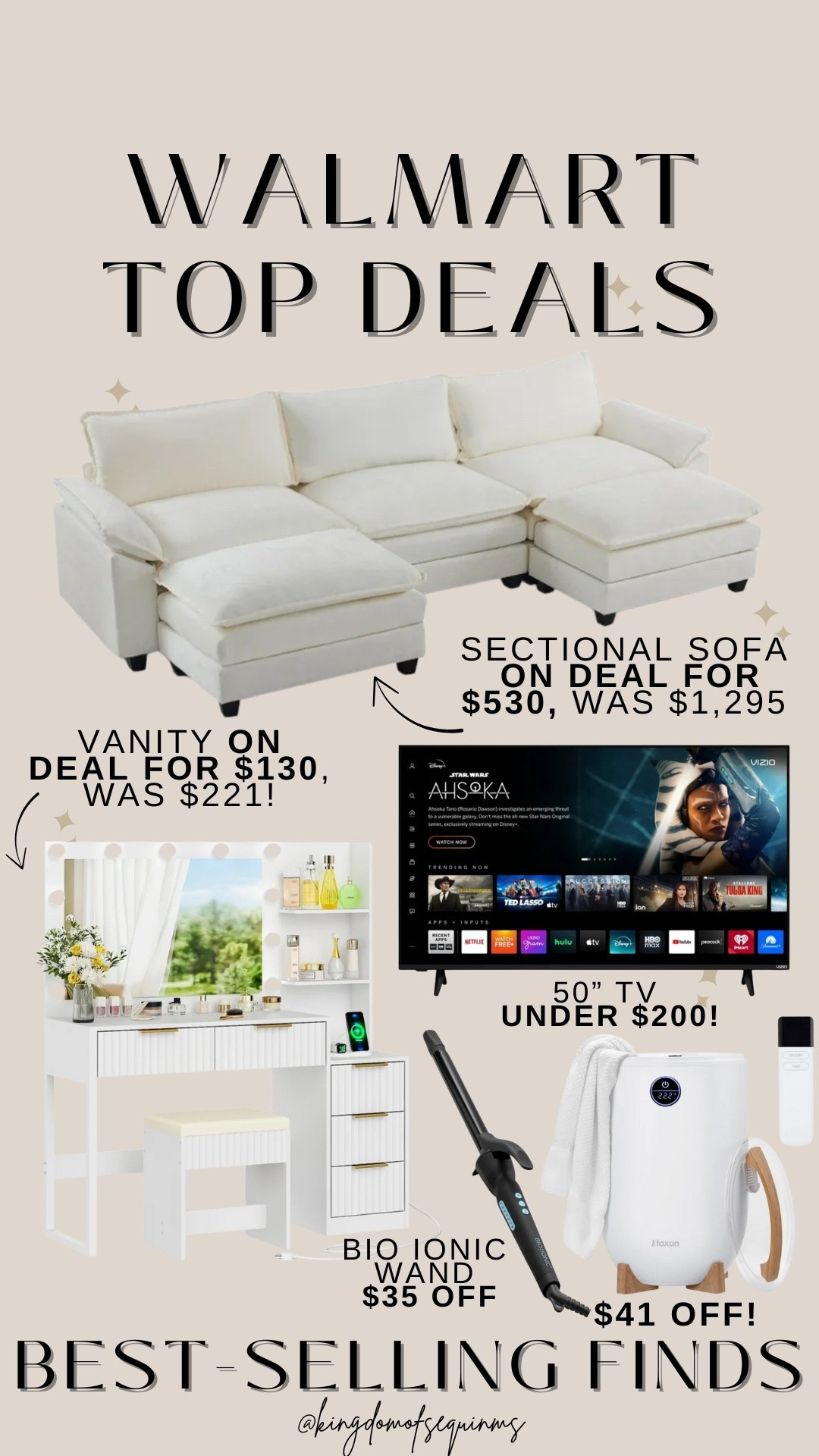 Walmart top deals! Sectionals, tech, beauty, home, etc

#LTKHoliday #LTKHome #LTKSaleAlert