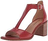 Lucky Brand Women's Sabeni T-Strap Sandal Heeled, Rancho Red, 6.5 | Amazon (US)