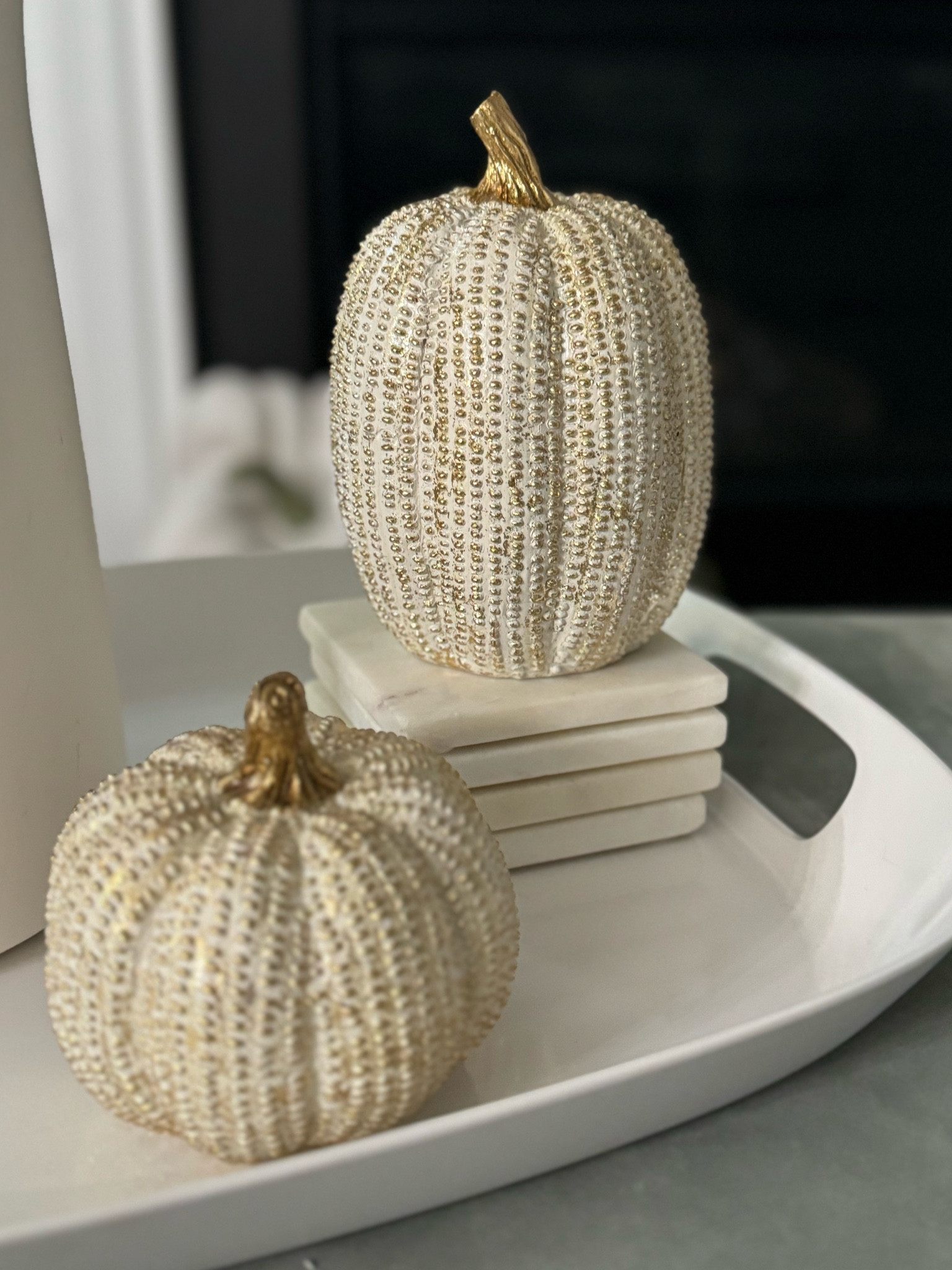 These pumpkins went viral last year and are back in stock for this fall.
A classic gold and white must have for your home fall decor.

**high sell out risk

#LTKFallSale #LTKHome #LTKSeasonal
