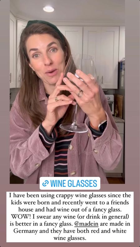 For years now I have been drinking out of the cheapest wine classes because you know…kids. Well I was at a friends house and drank out of her beautiful wine glasses - it just made such a difference to the wine drinking experience! These are made in Germany and are so so beautiful! Perfect gift for the wine lover - linking below the red wine glasses

#LTKGiftGuide #LTKhome
