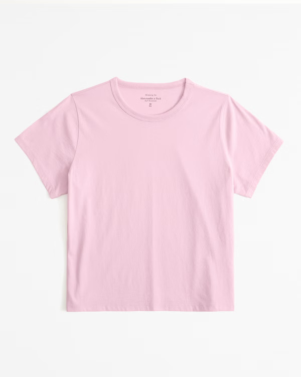 Women's Essential Polished Body-Skimming Tee | Women's Tops | Abercrombie.com | Abercrombie & Fitch (US)