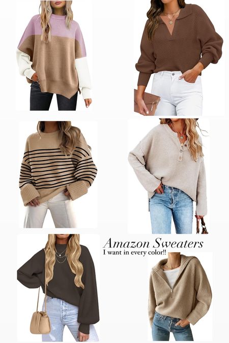 Amazon Sweaters I Want In EVERY Color!! 

#LTKfindsunder100 #LTKSeasonal #LTKstyletip