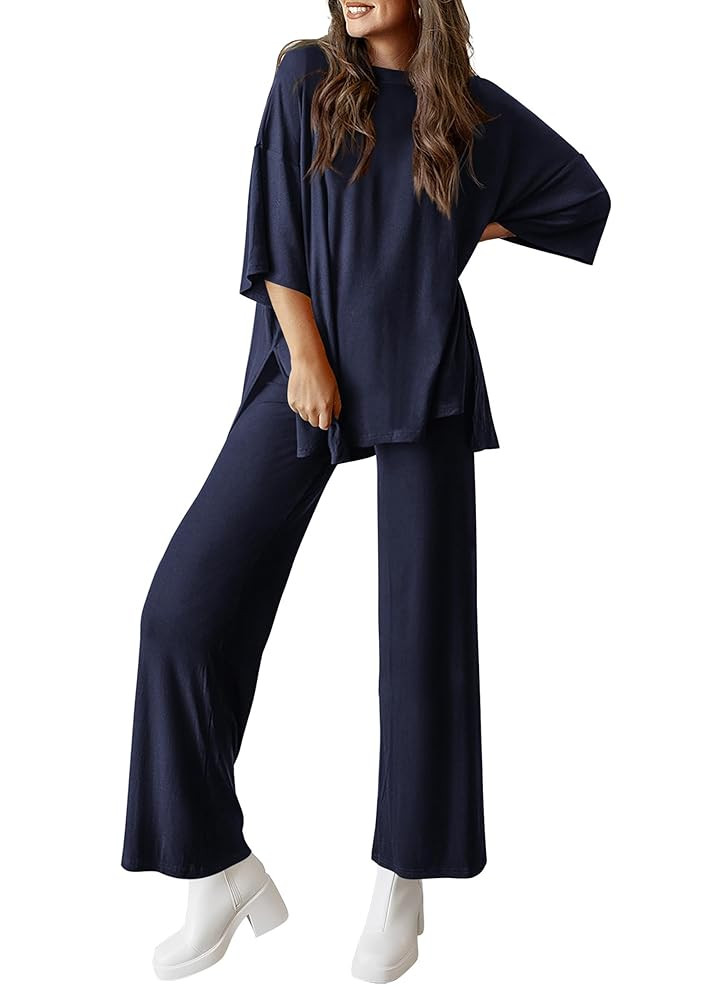 PRETTYGARDEN Two Piece Sets For Women Summer Fashion Lounge Matching Set 2025 Travel Vacation Air... | Amazon (US)