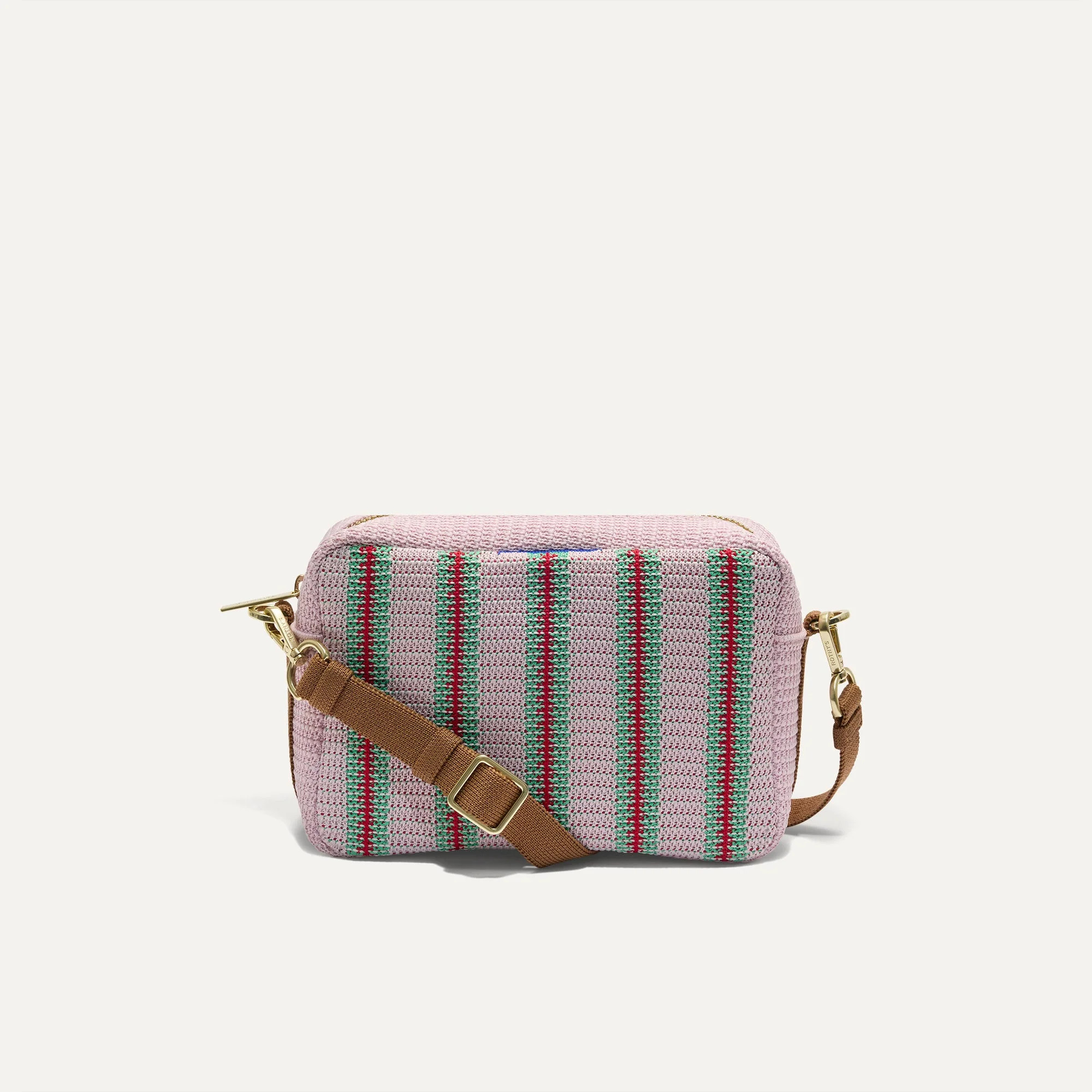 The Crossbody Camera Bag in Watermelon Market Stripe | Rothy's | Rothy's
