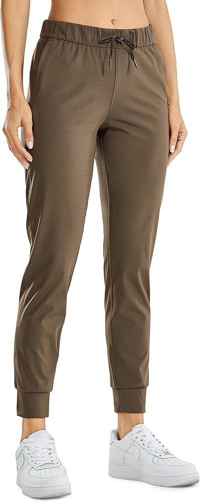 Women's Stretch Drawstring Pants Fitted Cuffed Sweatpants Casual Travel Jogger - 28 inchs Camo | Amazon (US)