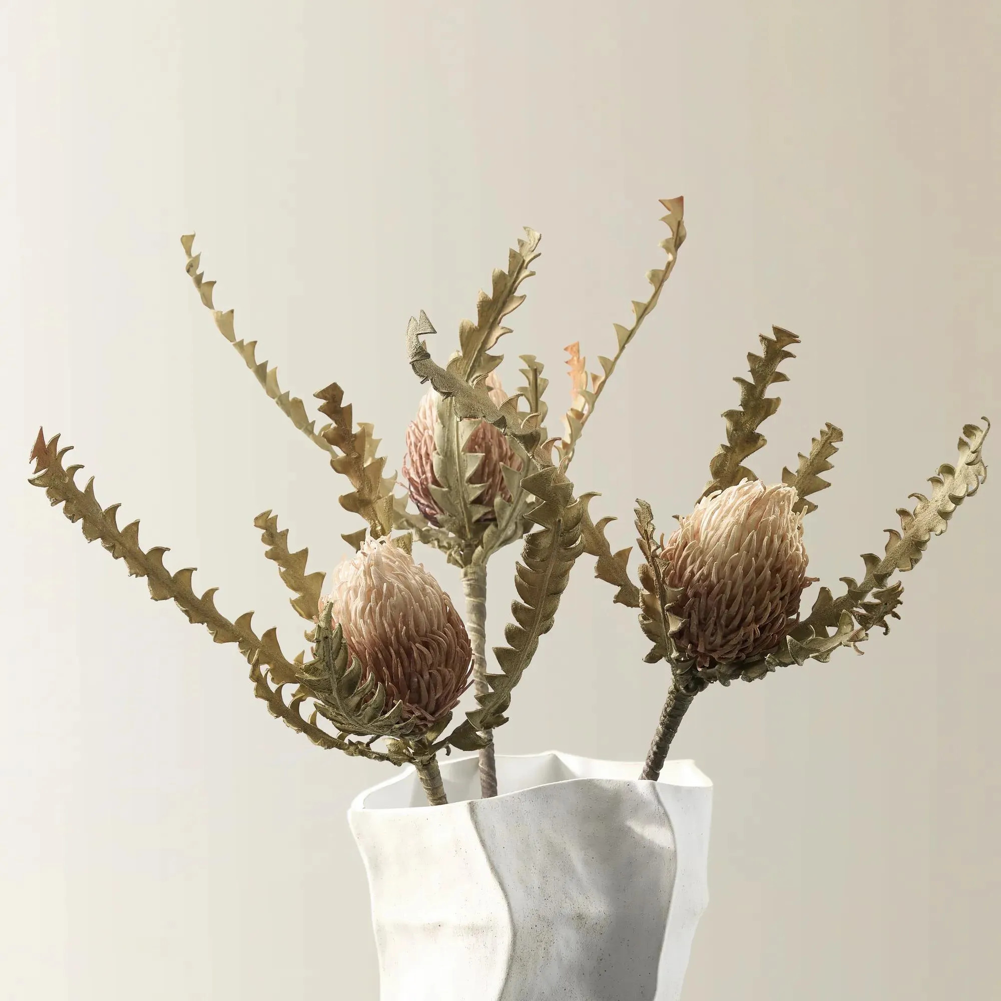 Faux Yellow Banksia Stem 32.75" Set of 3 | Z Gallerie | Z Gallerie