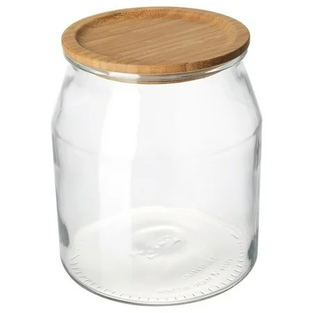 Radyan Glass Jars with Bamboo Lids Glass Food Storage Jars with Bamboo Lids 112 OZ | Walmart (US)